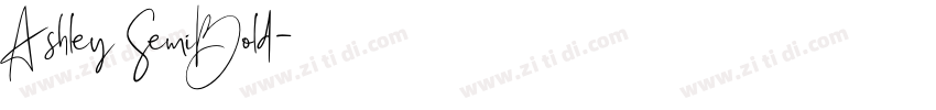 Ashley SemiBold字体转换